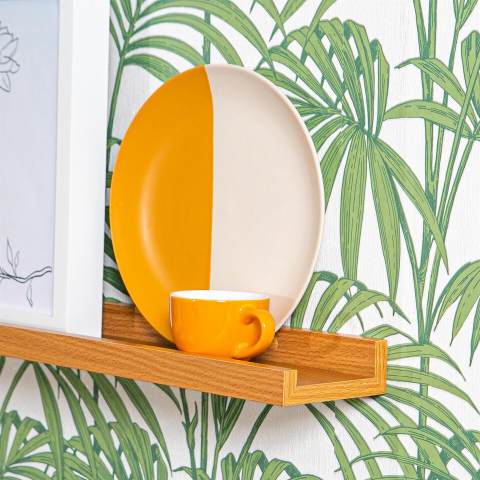 image 1 of Harbour Housewares Floating Picture Ledge Shelves - 57cm - Brown - Pack of 2