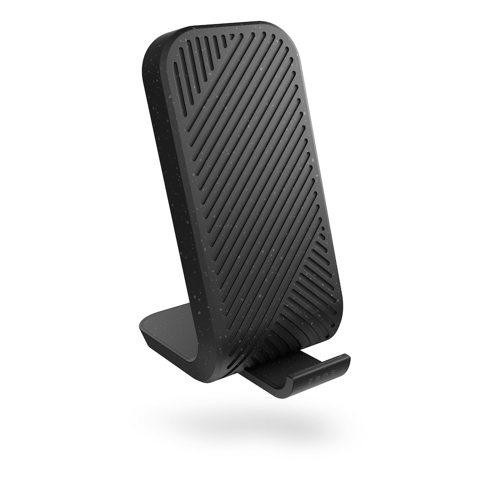 image 1 of Zens Modular Bundle: Stand Main Station Wireless Charger + Single Extension Wireless Charger (incl Wall Charger) - black