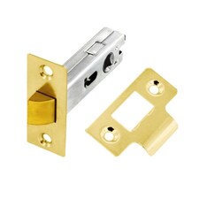 Securit Mortice Latch - Gold/Silver - 75mm