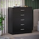 image 1 of Vida Designs Riano 5 Drawer Chest of Drawers Bedroom Storage, Black