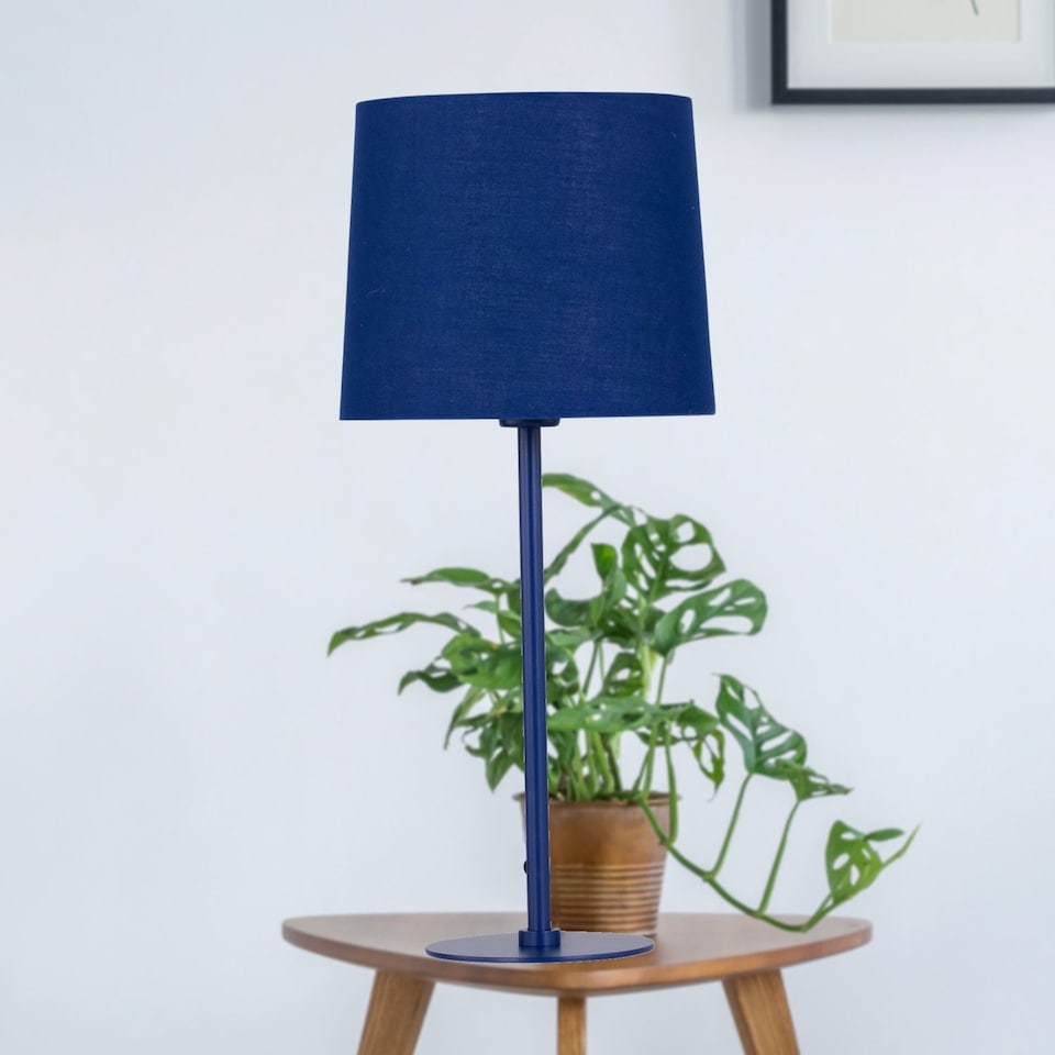 image 1 of Colours - Set of 2 Navy Blue 40cm Lamps | Blue | Blue | Large | 2