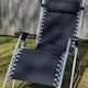 image 5 of Pair of Multi Position Garden Gravity Relaxer Chair / Sun Lounger - BLACK/SILVER