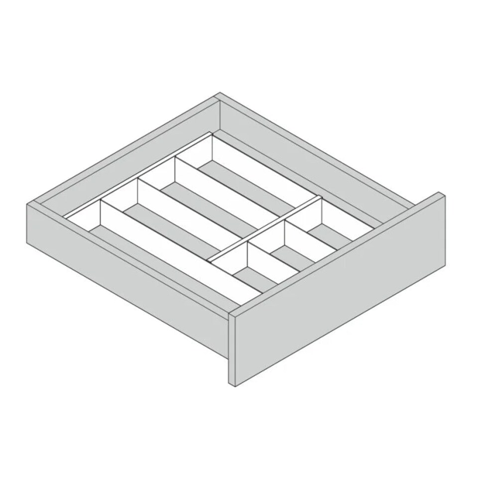 image 1 of FittingsCo, Metal Cutlery and Utensil Divider for 800 to 1000mm Drawers, 450-700mm