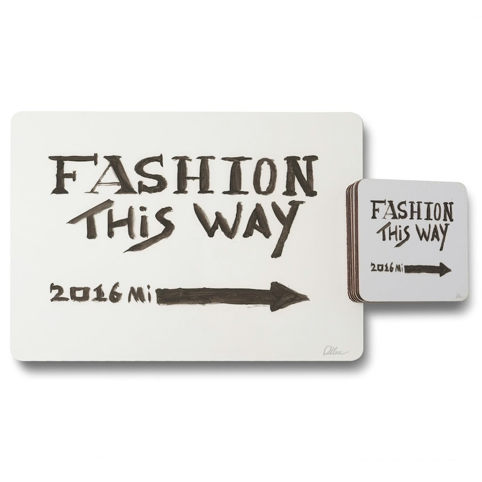 image 1 of Fashion This Way (Placemat & Coaster Set)