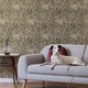image 2 of NuWallpaper NUS3580 Fierce Peel & Stick Wallpaper, Brown & Gold | Brown | Brown & Gold | 2.86m² | 1