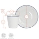 image 3 of Nicola Spring 12 Piece White Farmhouse Teacups & Saucers Set - 300ml