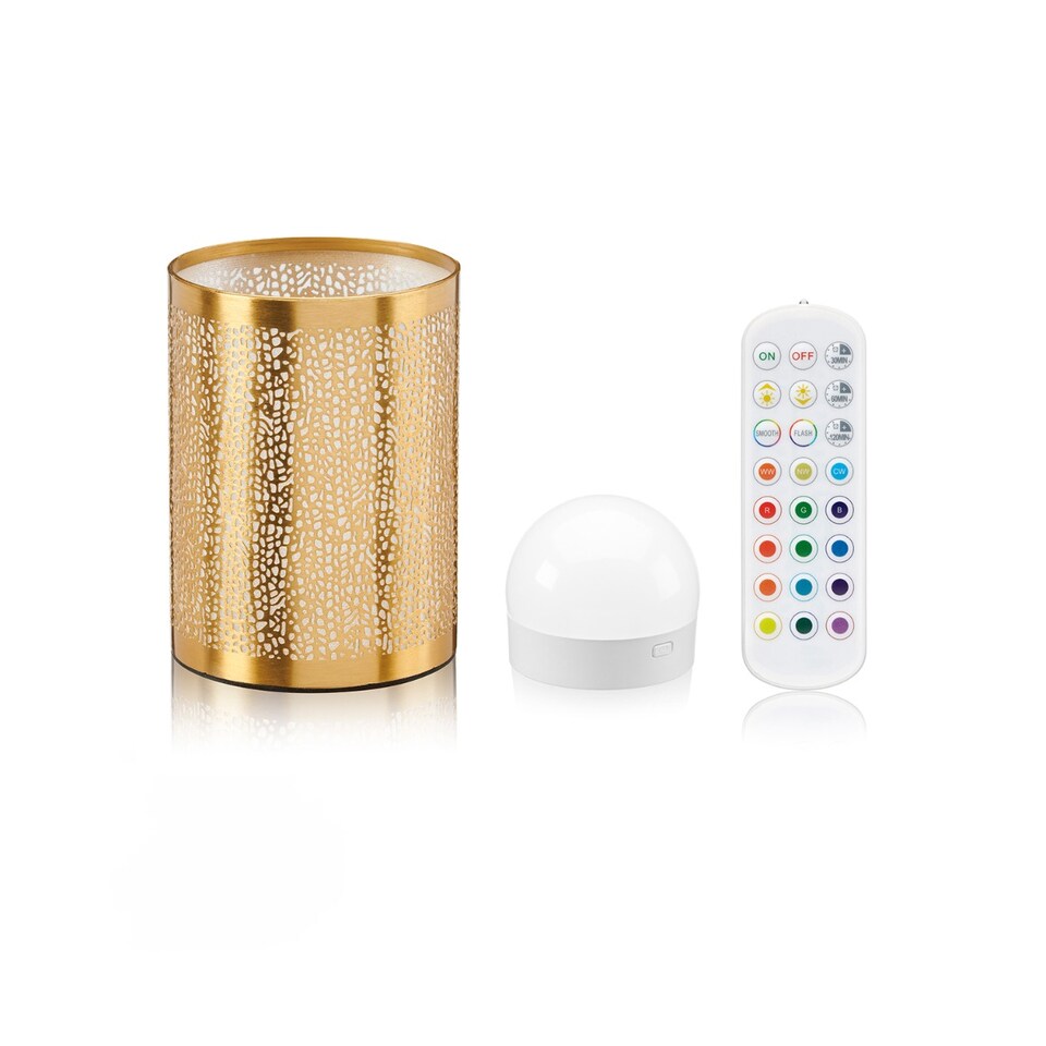 image 1 of Omniance Seraphine Rechargeable Wireless Table Lamp with Remote | Black