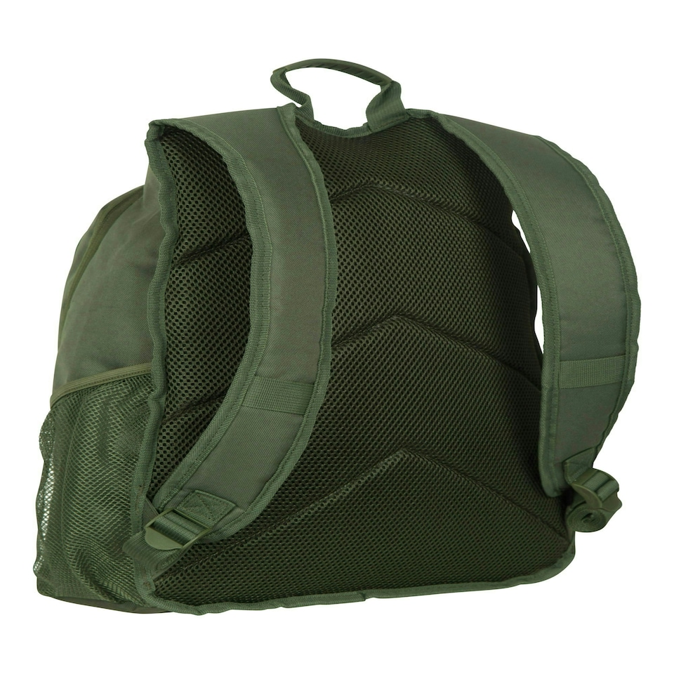 image 1 of Mountain Warehouse Fawkes Rucksack with Padded Back & Side Pockets Everyday Bag Green | Khaki