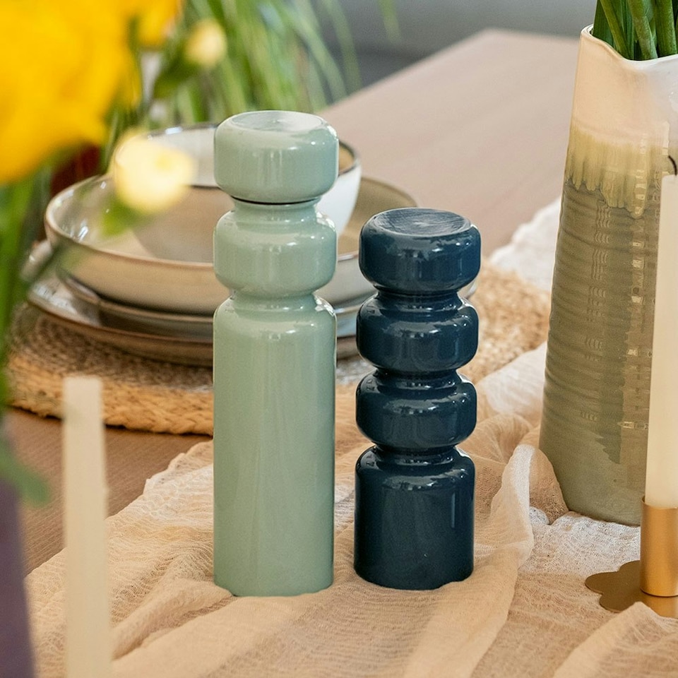 image 1 of Scandi Home Large Sage Green Wooden Pepper Mill