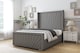 image 2 of Sloomy Rutherford Pewter Dumfries Bed Frame With 50"  Upholstered Wingback Headboard 6' Super King