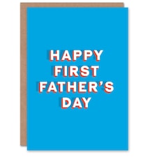 First Sincere Loving Thoughtful Fathers Day Dad Card