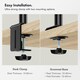 image 5 of VonHaus Adjustable Quad Monitor Stand for 13-32" Screens