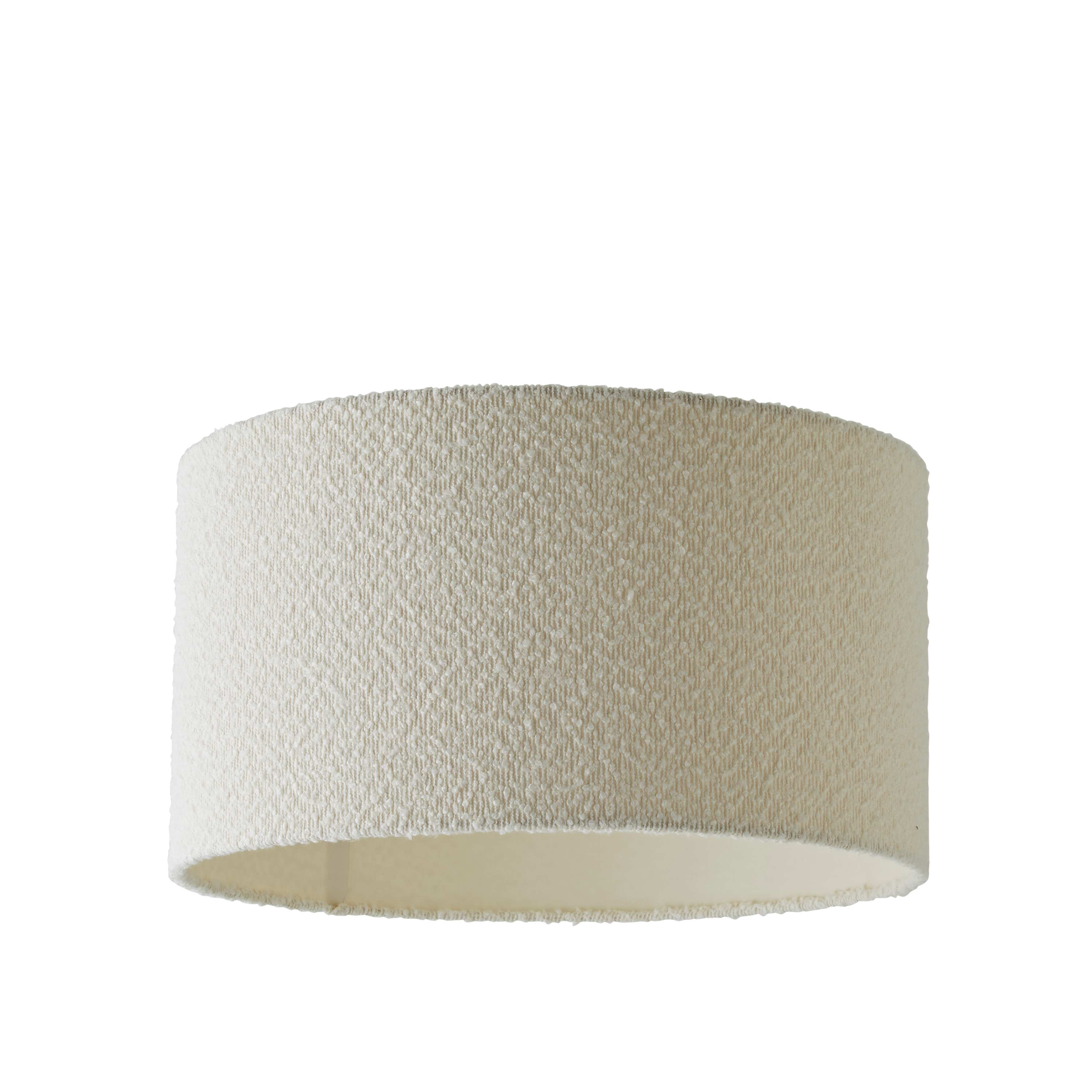 ValueLights Reni Large Cream Boucle Pendant Shade | Cream