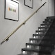 image 3 of Stiley Living Wall Mounted Handrail Kit, Banister System with Brackets and Fixings | Gold | Antique Brass | 3.6m