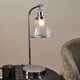 image 9 of Brunswick Polished Nickel & Glass Desk Table Lamp Silver