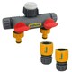 image 1 of Hozelock 2 Way Tap Multi Hose Pipe Connector Watering Garden Yard & Fittings