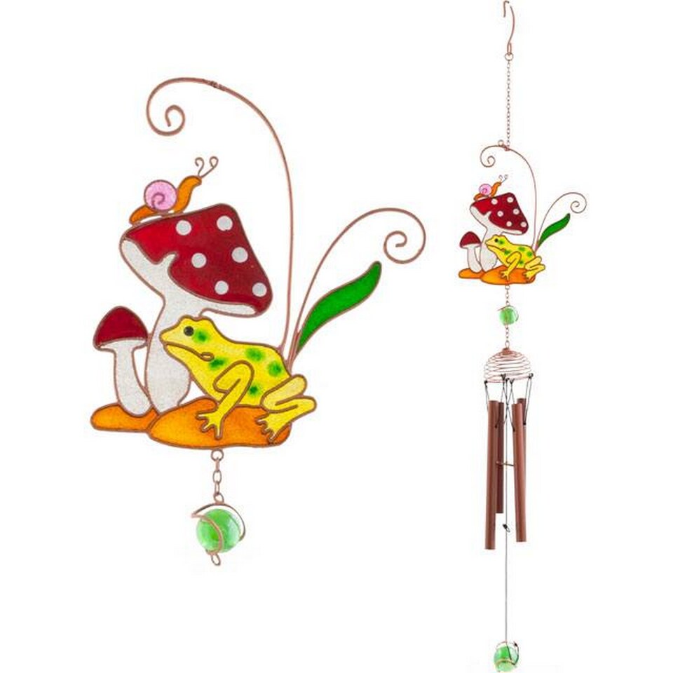 Something Different Toadstool Wind Chime | Multi | Multicoloured | 1