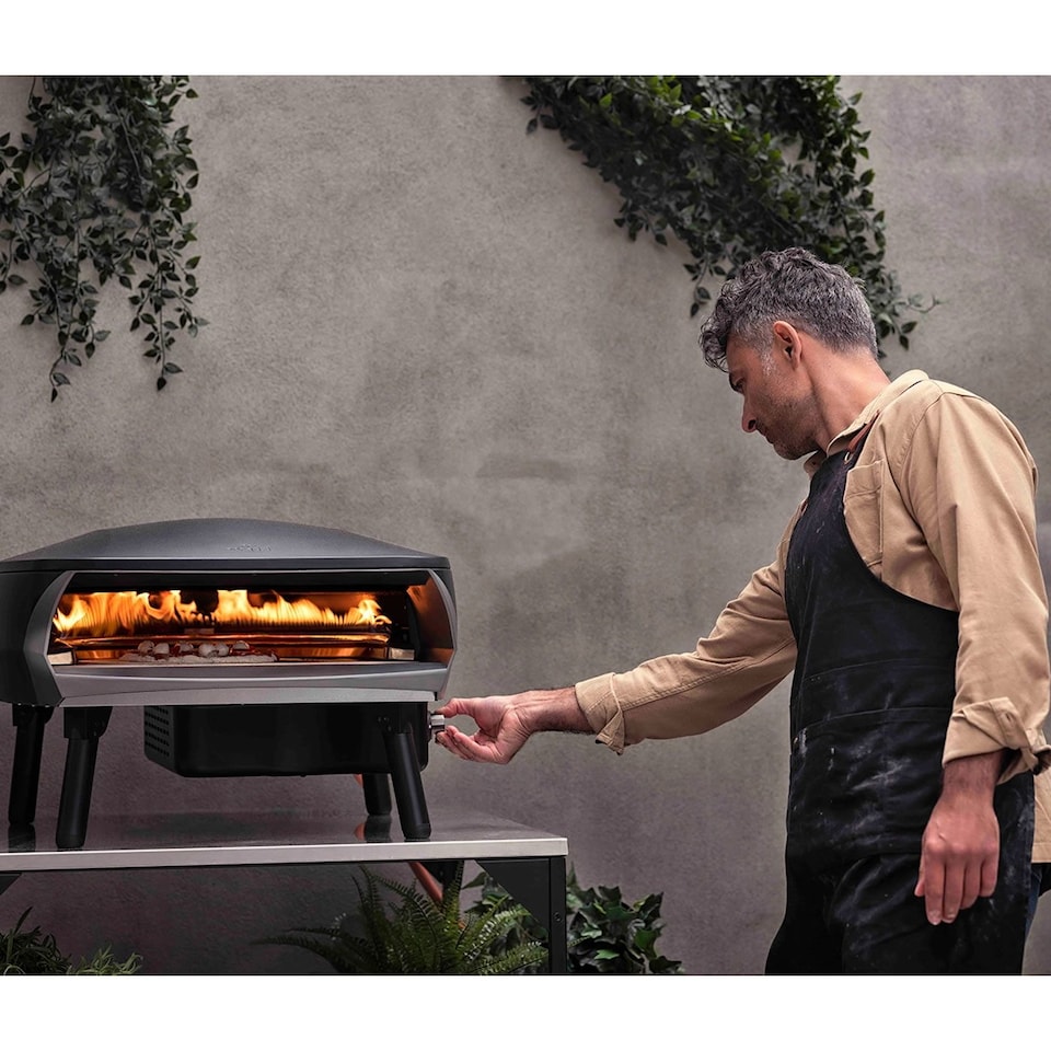 image 1 of Witt 16inch Pizza Oven 15-minutes Pre-Heat Rotating Stone - Black