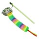 image 5 of Cat Kitten Catnip Filled Moody Moggy Rainbow Teaser Interactive Chaser Play Toy