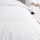 image 3 of OHS Contrast Frill Edge Duvet Cover Set with Pillowcase Microfibre Bedding | White | White/Black | Single