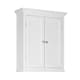 image 1 of Teamson Home Wooden Bathroom Wall Cabinet 2 Doors White