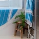 image 5 of Nicola Spring Turkish Cotton Bath Towel - 170 x 90cm - Light Blue | Blue | Blue