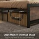 image 5 of HOMCOM Single Size Metal Bed Frame w/ Headboard & Footboard, 97x195x103cm