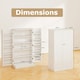 image 2 of COSTWAY Kitchen Cupboard Buffet Pantry Cabinet with Countertop White