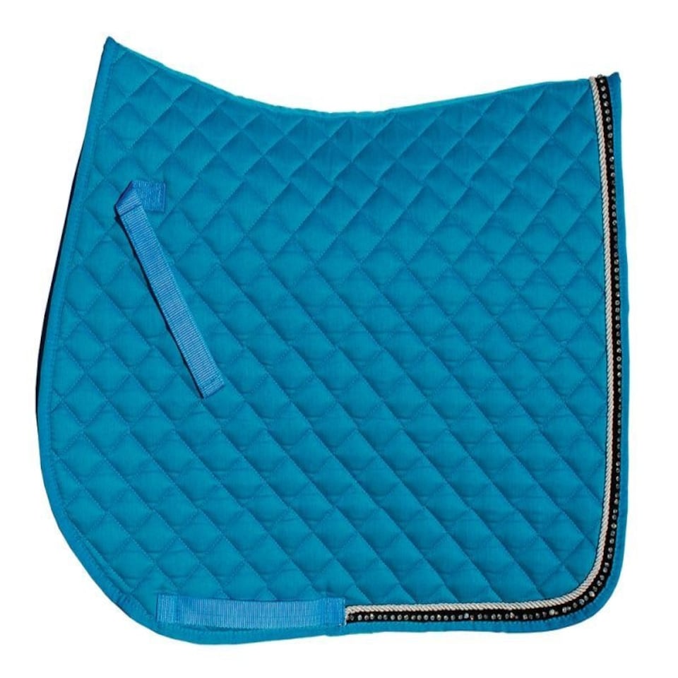 image 1 of Rhinegold Elite Diamante Trim Saddle Cloth Pink | Size: Pony
Colour: Raspberry Pink
