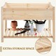 image 6 of Yaheetech 80 cm H Wooden Raised Garden Bed-Wood