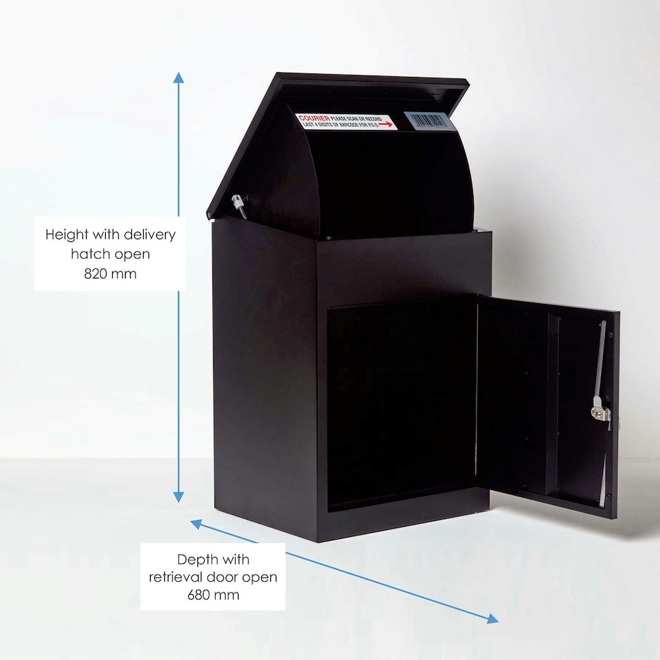 image 1 of SMART PARCEL BOX® Medium Front Access Black Black