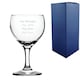 image 1 of Personalised Engraved 6.66oz 196ml Paris Modern Wine Glass
