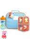 image 4 of Peppa Pig Lunch Box Set for Kids | School Food Bag, Water Bottle & Snack Pot | Adventure with George Pig, Rebecca Rabbit, Suzy Sheep | Carry Peppa's Adventure Everywhere Lunch Set