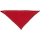 image 4 of Babybugz Baby Plain Bandana Bib - White/Red - One Size