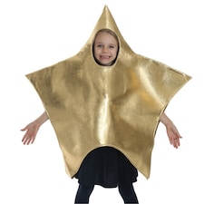 Shining Star Christmas Nativity Costume Gold | L
