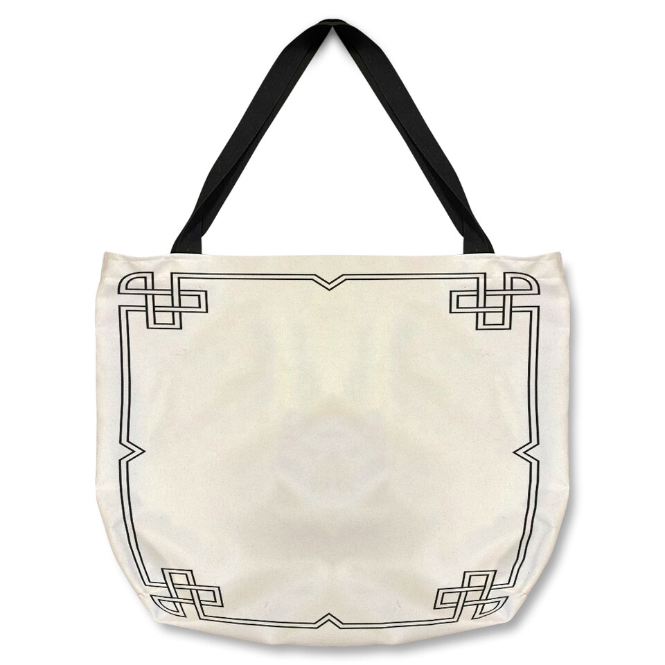 Roman Ornamental Frame Tote bat | Multi