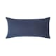 image 1 of Homescapes Navy Blue Egyptian Cotton Housewife Pillowcase 200 TC - King Size