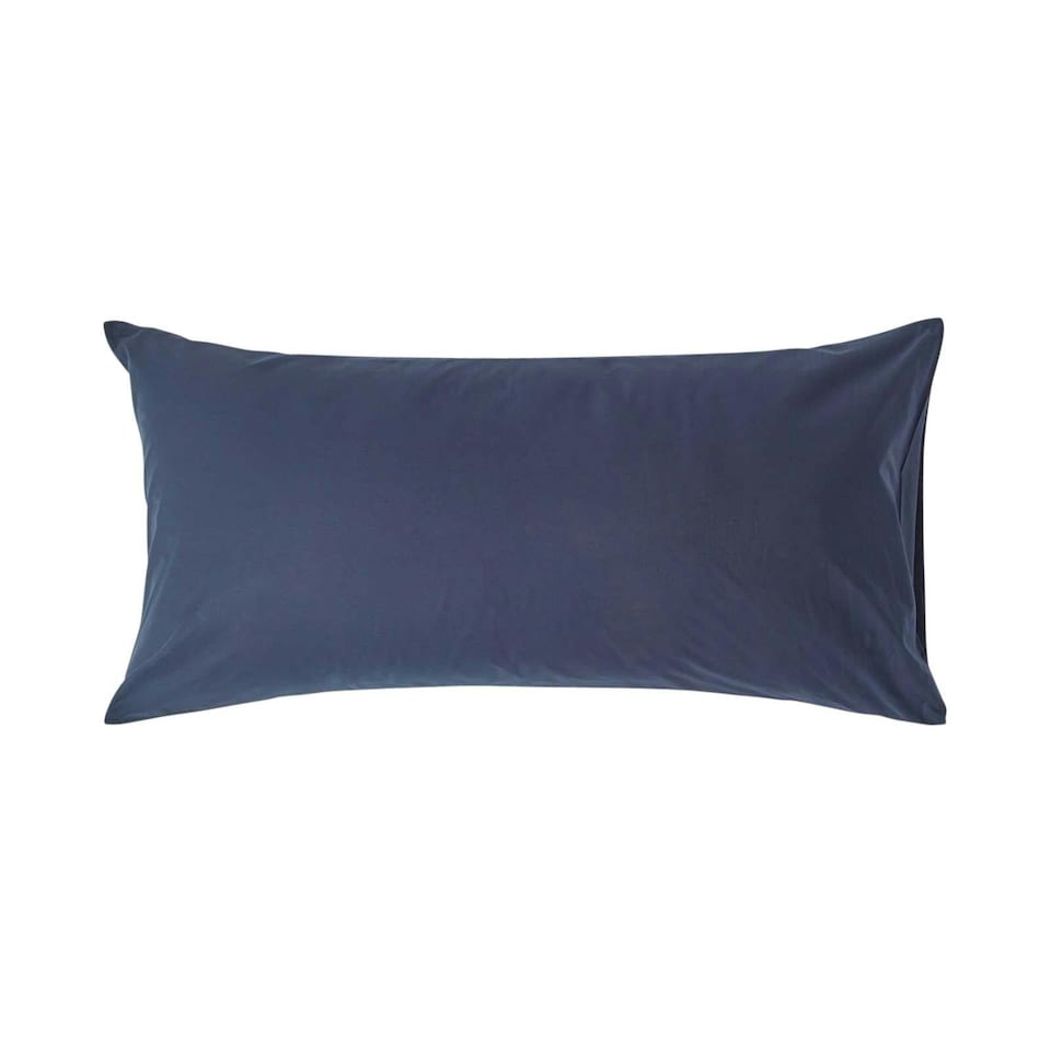 image 1 of Homescapes Navy Blue Egyptian Cotton Housewife Pillowcase 200 TC - King Size