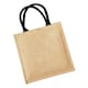 image 2 of Westford Mill Midi Jute Tote Bag - Natural/Black - One Size (UTRW9917) | Multi