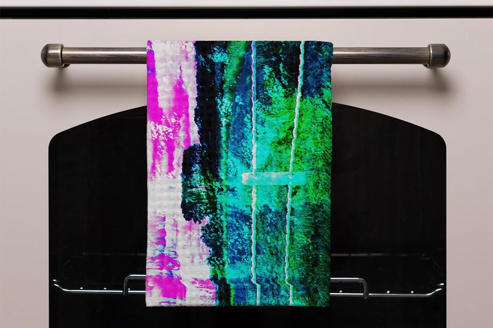 image 1 of Fluorescent countryside (Kitchen Towel)