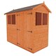 image 1 of 8 x 4 (2.38m x 1.15m) Wooden Tongue and Groove APEX Shed + Double Doors (12mm T&G Floor and Roof) (8ft x 4ft) (8x4)
