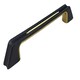 image 1 of Golden Grace Kappa Unique Design Premium Cabinet Cupboard Pull Handles in Black & Gold Finish - 160mm | Black