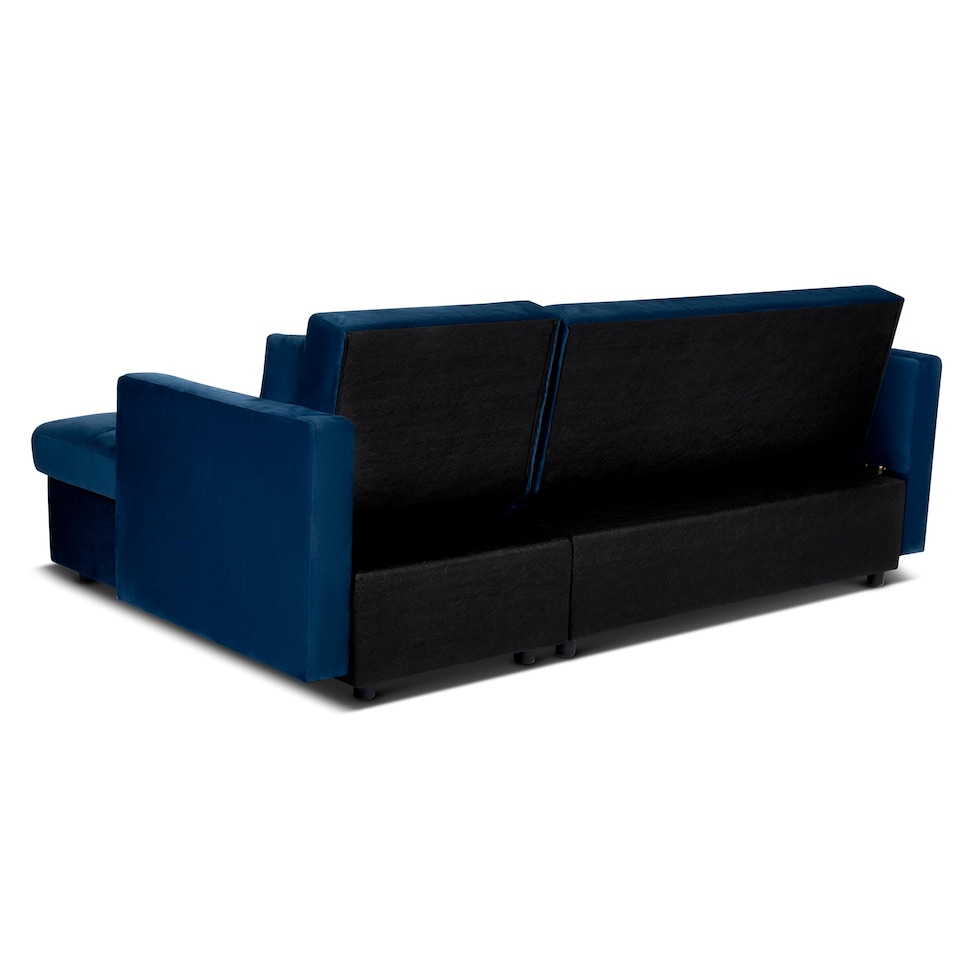 image 1 of Bargainia Milo 3 Seater Velvet Corner Sofa Bed Living Room