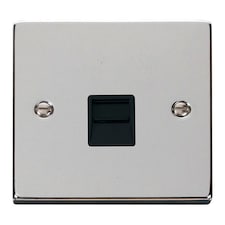 SE HOME Polished Chrome Master Telephone Single Socket | Chrome | Polished Chrome