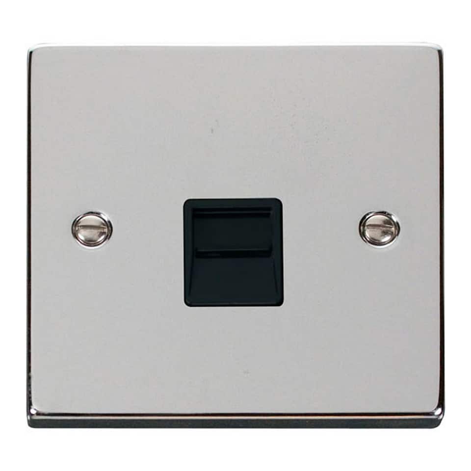 image 1 of SE HOME Polished Chrome Master Telephone Single Socket | Chrome | Polished Chrome