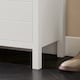 image 9 of SoBuy Shoe Storage Bench with Seat Cushion & Double Doors, White, 35.8x11.8x19.7 in, 12.8 kg - FSR63-II-W