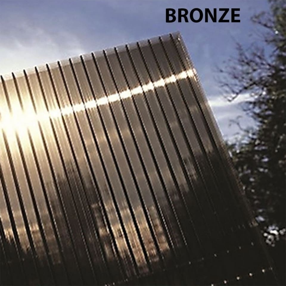 image 1 of Polycarbonate Roof Car Port 2 Post - Wood - L200 x W362 cm - Rustic Brown Brown