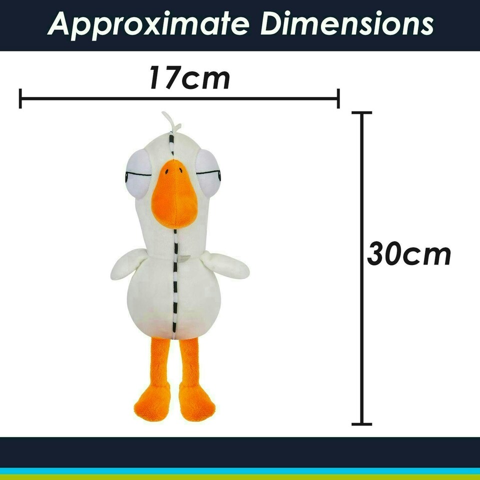 image 1 of Zipper Goose Goose Duck Soft Toy Cute Plushie Huggable Cuddly 30cm White