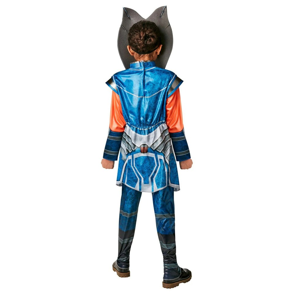 image 1 of Star Wars Childrens/Kids Deluxe Ahsoka Tano Costume - Blue/Orange/White - L L