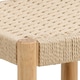 image 4 of Alvin Weaved Stool in Off White